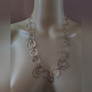 NWT Kole Designs multi circle necklace and dangling earrings set